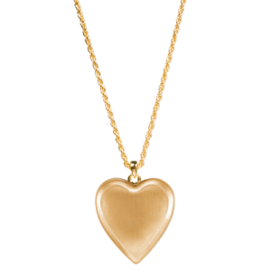 Golden heart pendant